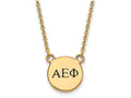 Logoart Sterling Silver Gp Alpha Epsilon Phi Extra Small Enamel Pendant Necklace