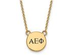 Logoart Sterling Silver Gp Alpha Epsilon Phi Extra Small Enamel Pendant Necklace