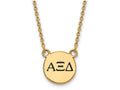 Logoart Sterling Silver Gp Alpha Xi Delta Small Enamel Pendant Necklace