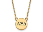 Logoart Sterling Silver Gp Alpha Xi Delta Small Enamel Pendant Necklace