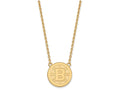 Sterling Silver Gp Nhl Logoart Boston Bruins Large Pendant Necklace