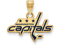 Sterling Silver Gp Nhl Logoart Washington Capitals Small Enamel Pendant