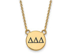 Logoart Sterling Silver Gp Delta Delta Delta Small Enamel Pendant Necklace