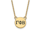 Logoart Sterling Silver Gp Gamma Phi Beta Small Enamel Pendant Necklace