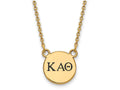 Logoart Sterling Silver Gp Kappa Alpha Theta Small Enamel Pendant Necklace