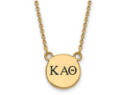 Logoart Sterling Silver Gp Kappa Alpha Theta Small Enamel Pendant Necklace