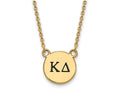 Logoart Sterling Silver Gp Kappa Delta Small Enamel Pendant Necklace