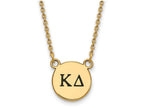 Logoart Sterling Silver Gp Kappa Delta Small Enamel Pendant Necklace