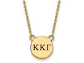 Logoart Sterling Silver Gp Kappa Kappa Gamma Small Enamel Pendant Necklace