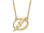 Sterling Silver Gp Nhl Logoart Tampa Bay Lightning Large  Pendant Necklace