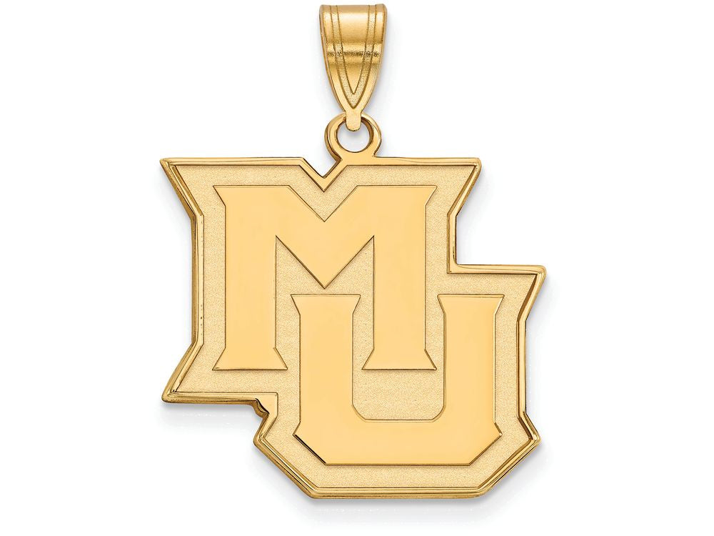 Logoart Sterling Silver Gp Marquette University Large Pendant