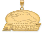 Logoart Sterling Silver Gp Southern Illinois University Large Pendant