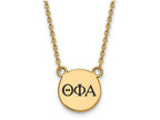 Logoart Sterling Silver Gp Theta Phi Alpha Small Enamel Pendant Necklace