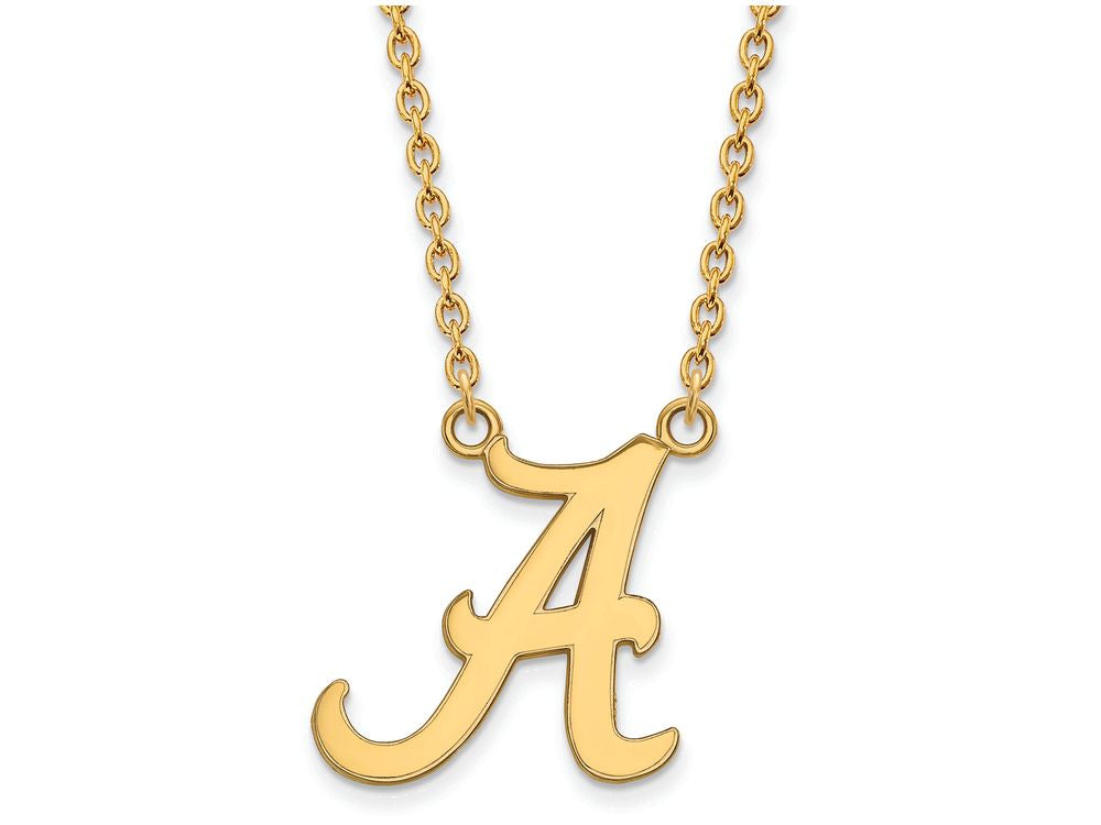 Logoart Sterling Silver Gp University Of Alabama Large Pendant Necklace