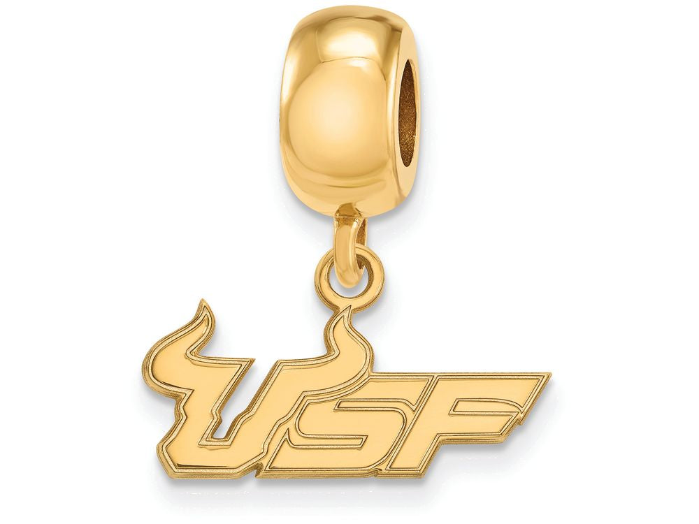 Logoart Sterling Silver Gp University Of South Florida Small Dangle Bead