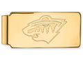 Sterling Silver Gp Nhl Logoart Minnesota Wild Money Clip