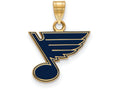 Sterling Silver Gp Nhl Logoart St. Louis Blues Small Enamel Pendant