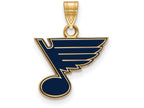 Sterling Silver Gp Nhl Logoart St. Louis Blues Small Enamel Pendant
