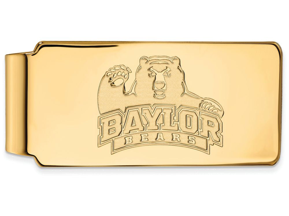 Logoart Sterling Silver Gp Baylor University Money Clip