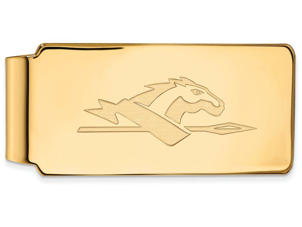Logoart Sterling Silver Gp Longwood University Money Clip