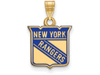 Sterling Silver Gp Nhl Logoart New York Rangers Small Enamel Pendant