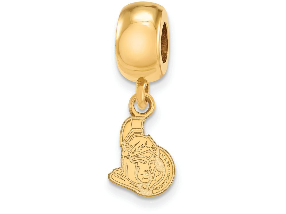 Sterling Silver Gp Nhl Logoart Ottawa Senators Extra Small Dangle Bead Charm