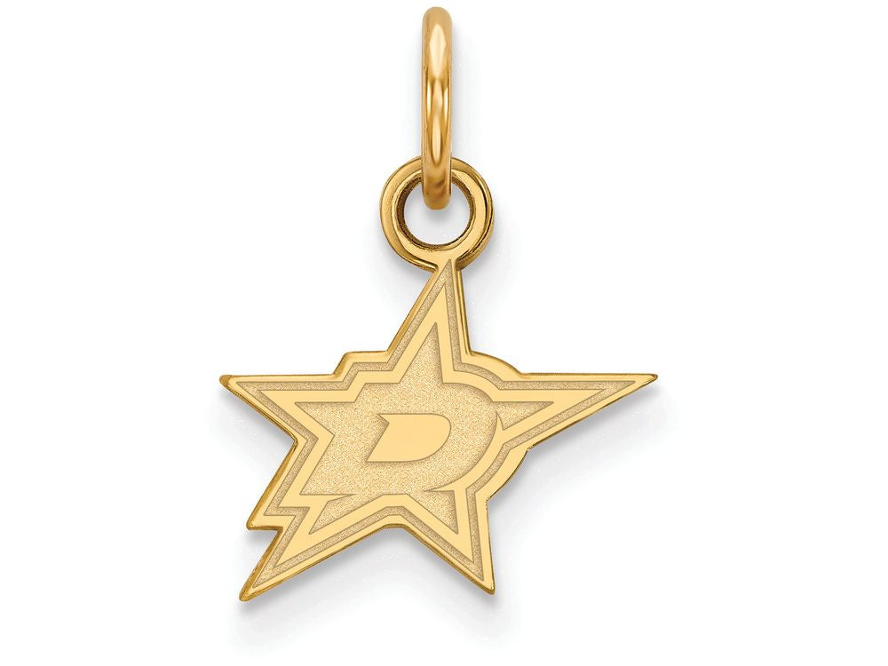 Logoart Sterling Silver Gp Dallas Stars Extra Small Pendant