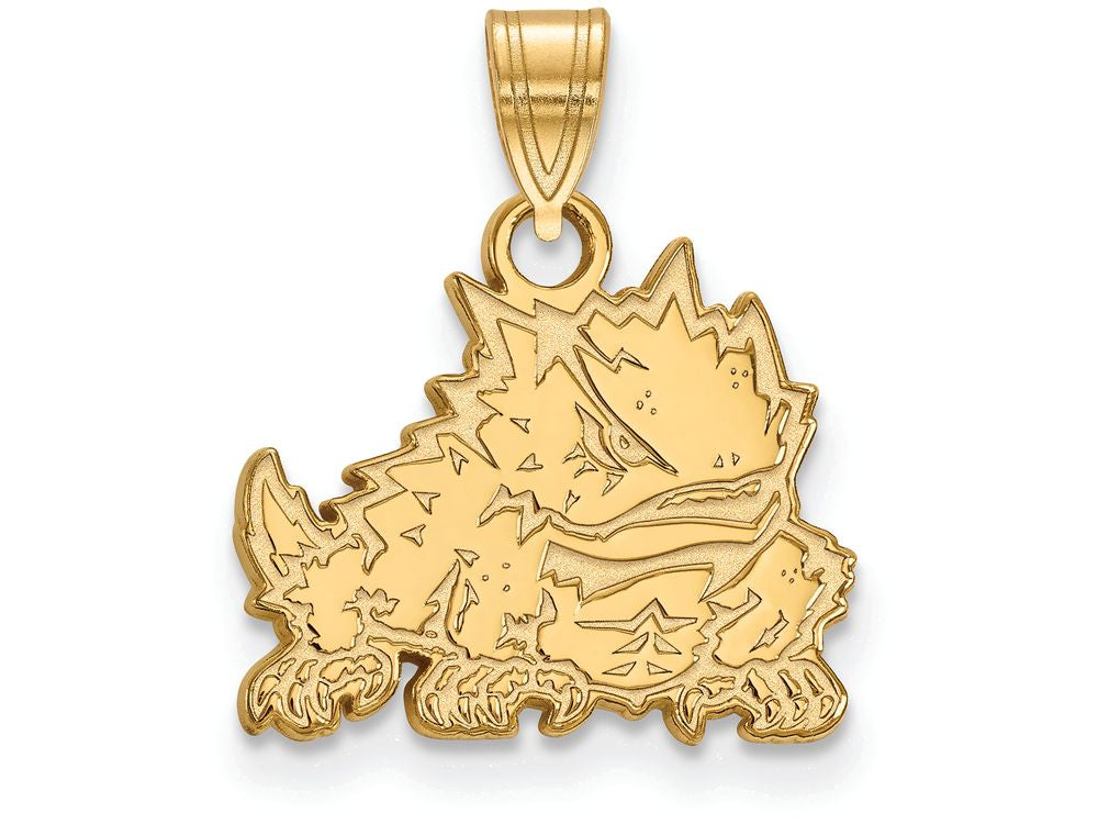 Logoart Sterling Silver Gp Texas Christian University Small Pendant