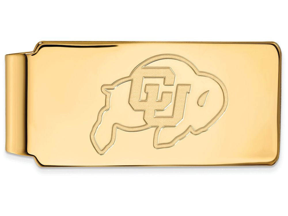 Logoart Sterling Silver Gp University Of Colorado Money Clip