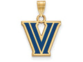 Logoart Sterling Silver Gp Villanova University Small Enamel Pendant