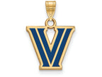 Logoart Sterling Silver Gp Villanova University Small Enamel Pendant