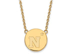 Logoart Sterling Silver Gp Navy Large Disc Pendant