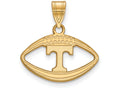 Logoart Sterling Silver Gp University Of Tennessee Pendant In Football