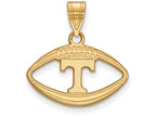 Logoart Sterling Silver Gp University Of Tennessee Pendant In Football