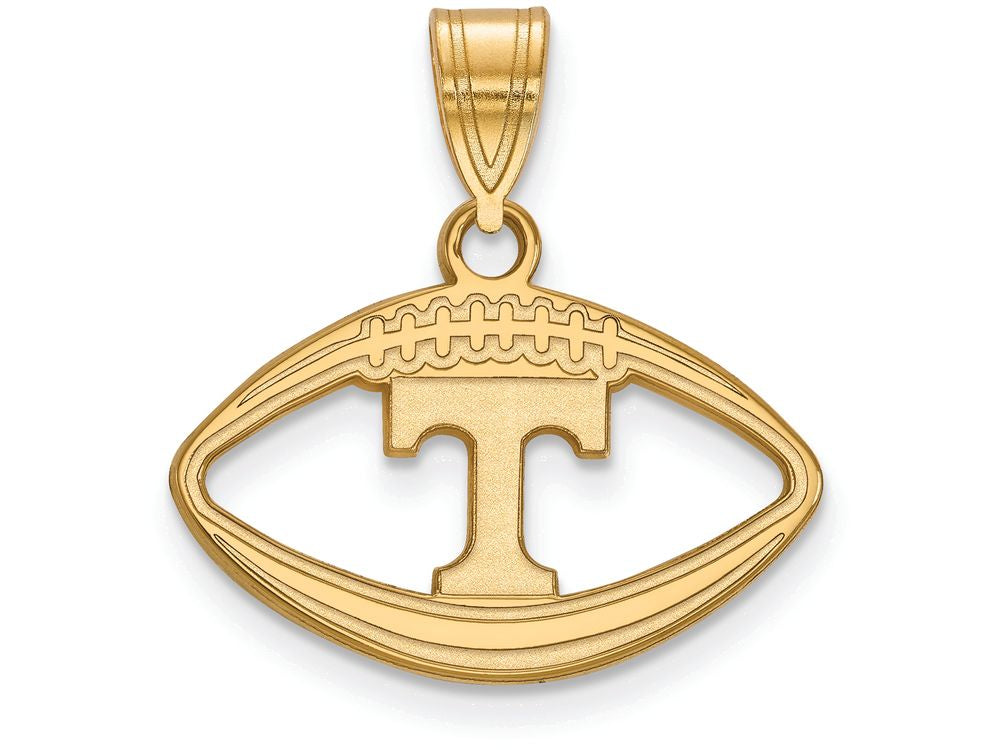 Logoart Sterling Silver Gp University Of Tennessee Pendant In Football