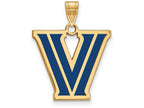 Logoart Sterling Silver Gp Villanova University Large Enamel Pendant