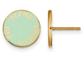 Logoart Sterling Silver Gp Alpha Epsilon Phi Enameled Post Earrings