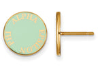Logoart Sterling Silver Gp Alpha Epsilon Phi Enameled Post Earrings