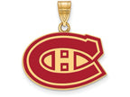 Sterling Silver Gp Nhl Logoart Montreal Canadiens Medium Enamel Pendant