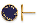 Logoart Sterling Silver Gp Delta Phi Epsilon Enameled Post Earrings
