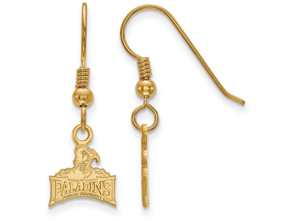 Logoart Sterling Silver Gp Furman University Extra Small Dangle Earrings