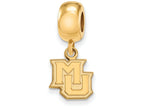 Logoart Sterling Silver Gp Marquette University Extra Small Dangle Bead Charm