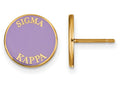 Logoart Sterling Silver Gp Sigma Kappa Enameled Post Earrings