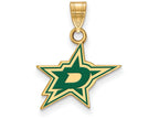 Logoart Sterling Silver Gp Dallas Stars Small Enamel Pendant