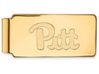 Logoart Sterling Silver Gp University Of Pittsburgh Money Clip