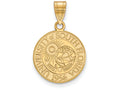 Logoart Sterling Silver Gp University Of South Florida Medium Crest Pendant