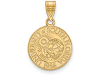 Logoart Sterling Silver Gp University Of South Florida Medium Crest Pendant