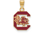 Logoart Sterling Silver Gp University Of South Carolina Medium Enamel Pendant