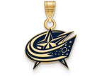 Logoart Sterling Silver Gp Columbus Blue Jackets Small Enamel Pendant