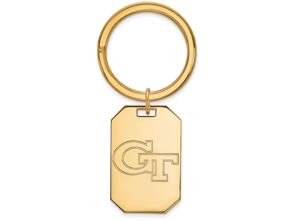 Logoart Sterling Silver Gp Georgia Institute Of Technology Key Chain
